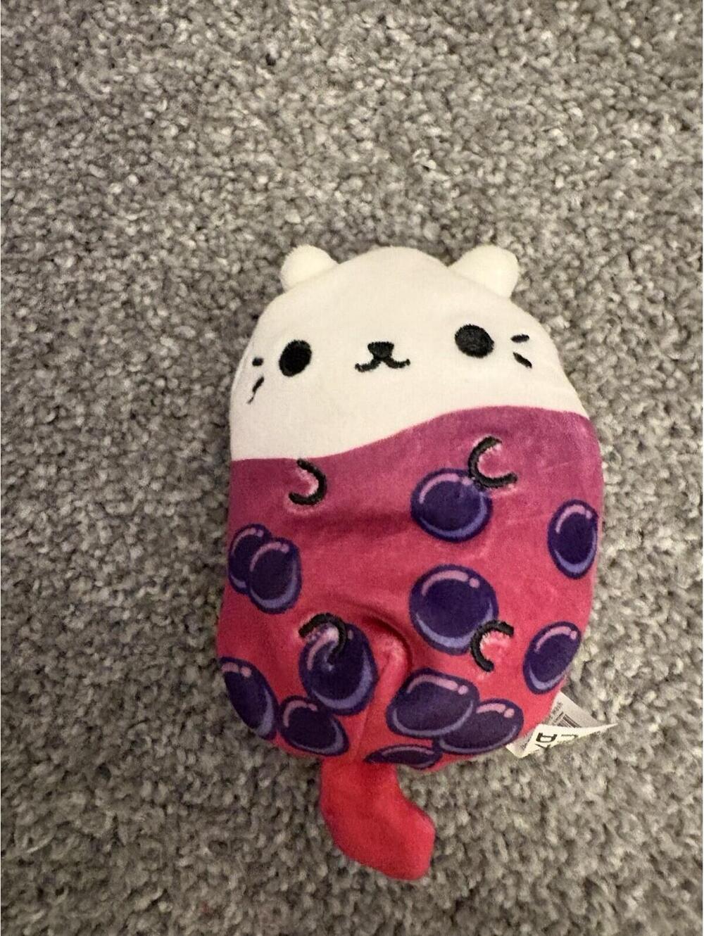 NWT Cats Vs Pickles 4” Bean Boba Bubble Tea Kitty Hard To Find